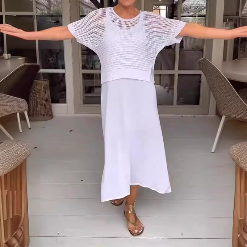 ChiaraPavan Todelt sommerstrikket kjole til kvinder