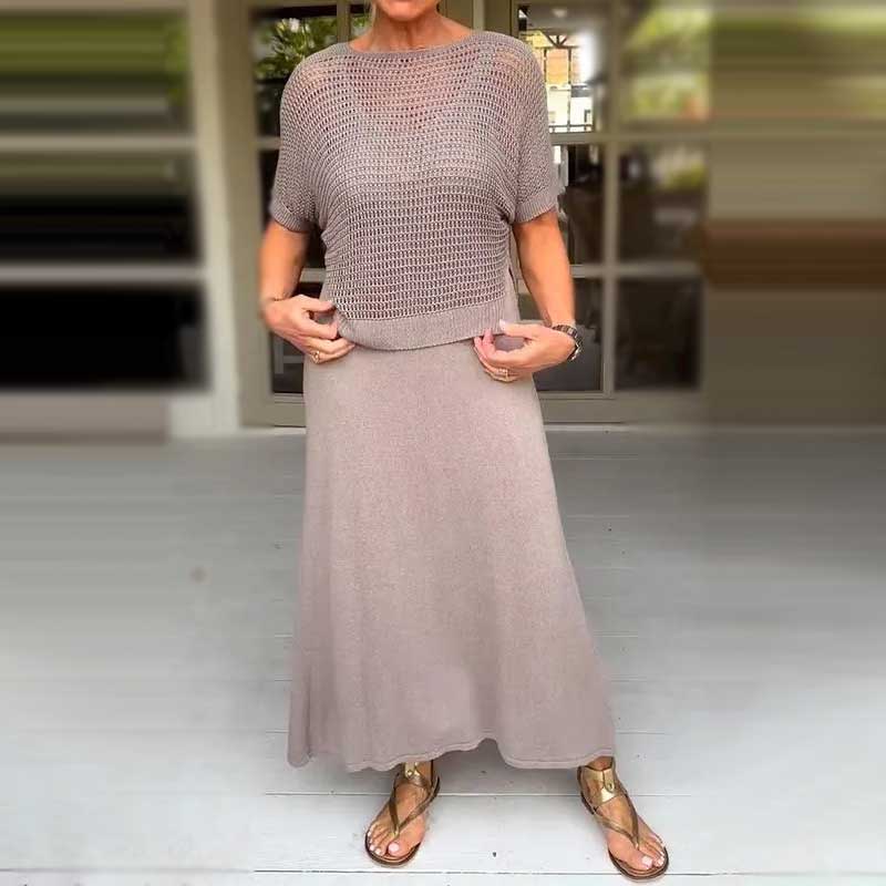 ChiaraPavan Todelt sommerstrikket kjole til kvinder