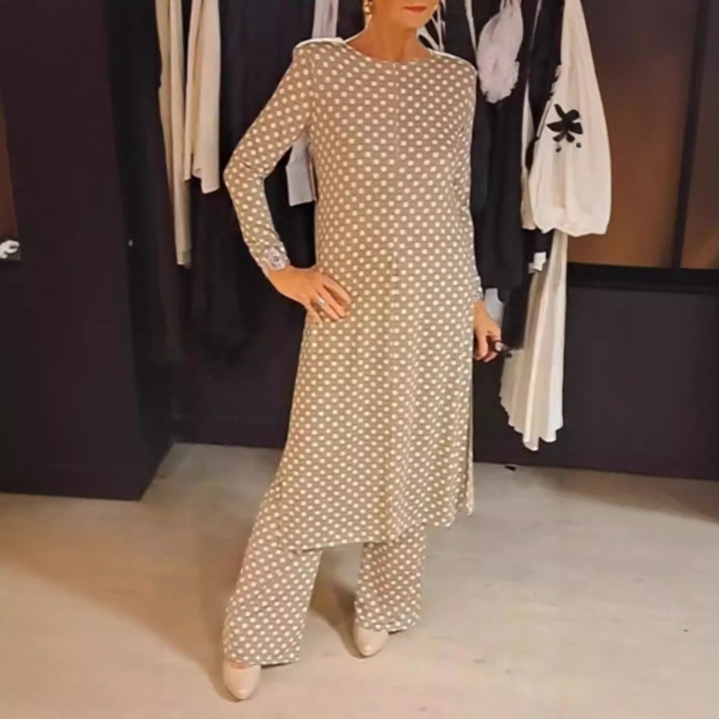 DavideValenti 2-delt Polka Dot