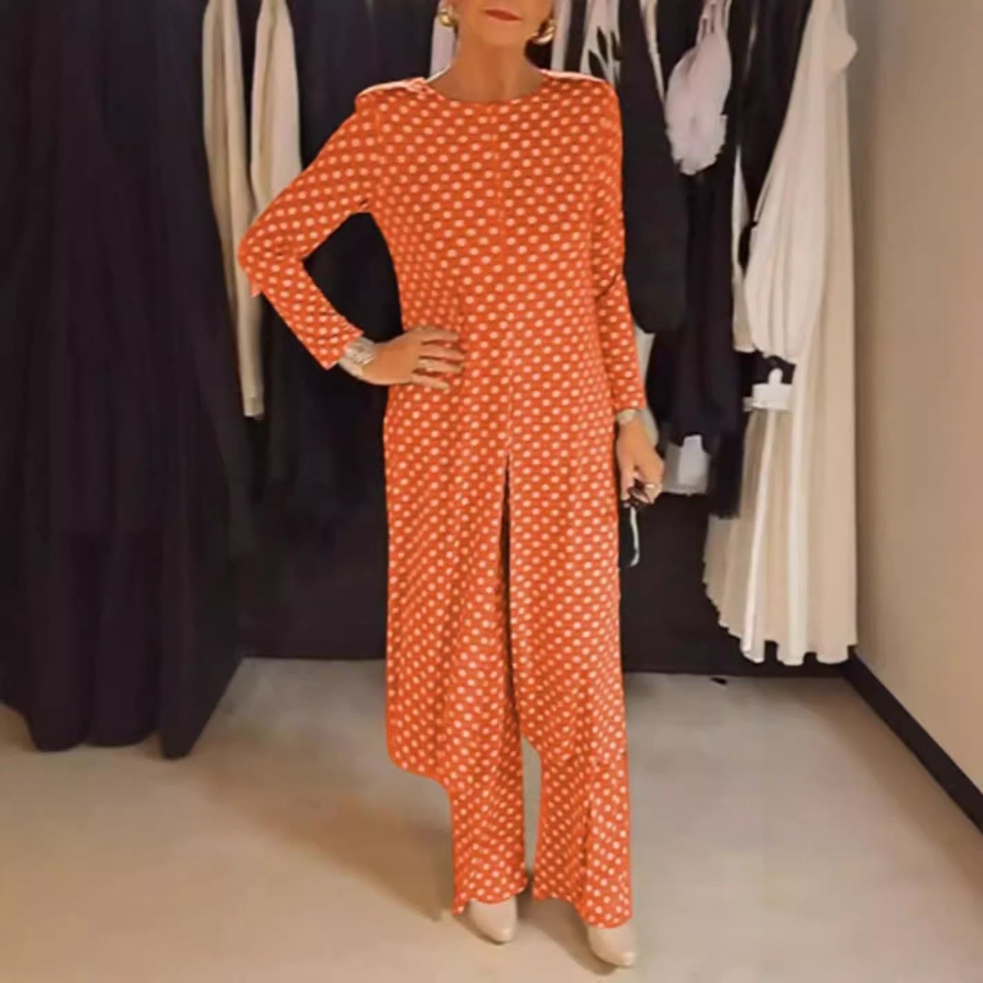 DavideValenti 2-delt Polka Dot