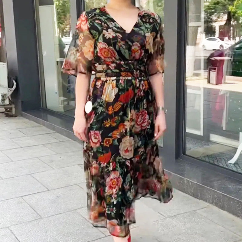 ElenaVeretti Kortærmet kjole