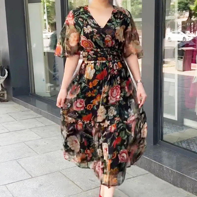 ElenaVeretti Kortærmet kjole