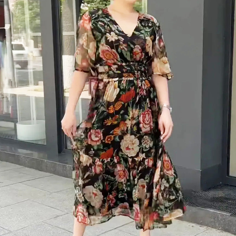 ElenaVeretti Kortærmet kjole