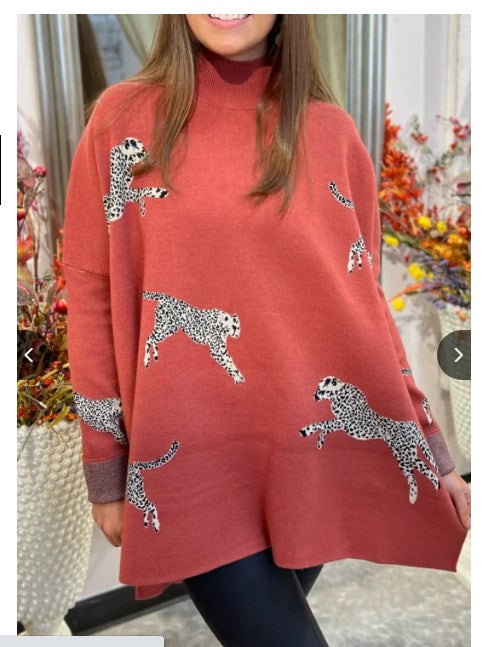 MarcoBellini Langærmet top med leopardprint