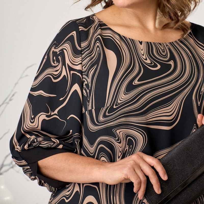 DarioFioravanti Maxikjole med marmorærmew