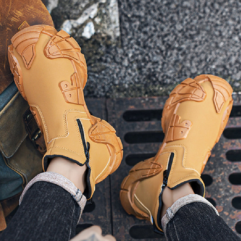 Leonardo – Stilrene Slip-On Høje Sneakers til Mænd