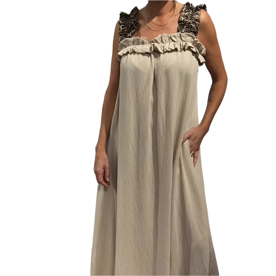 Isabella – Let og Ærmeløs Sommerkjole med Lommer til Kvinder