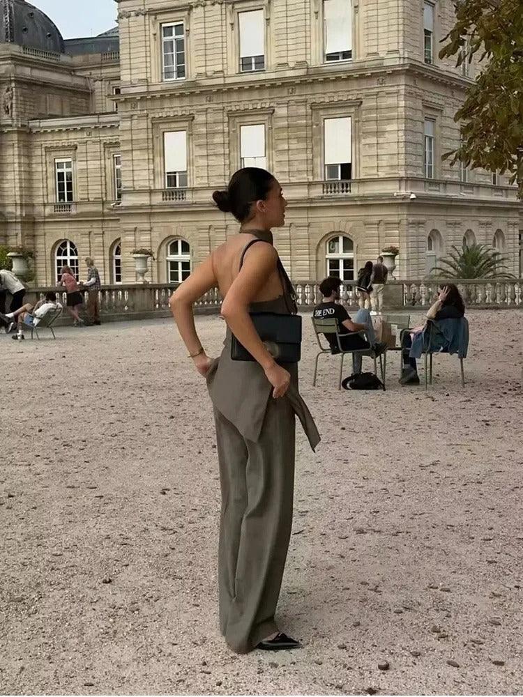ElenaMoretti Halter Neck Todelt Sæt Til Kvinder