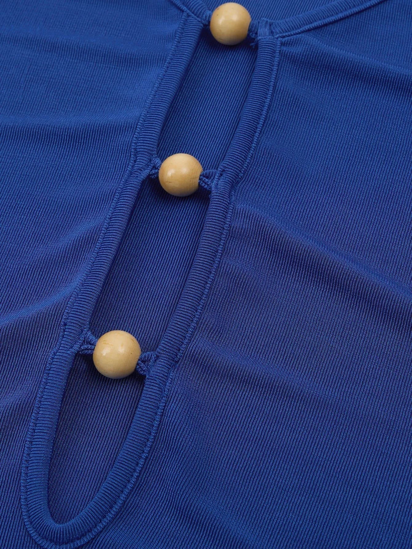 NicolaRomano Hul Langærmet Splitkjole