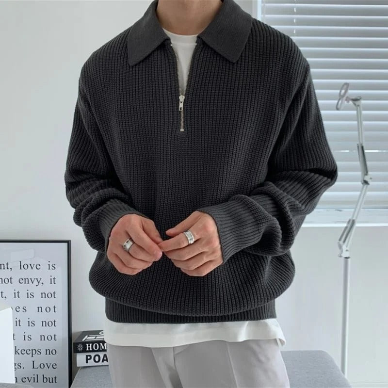 LucaFerraro Clint Halfzip sweater