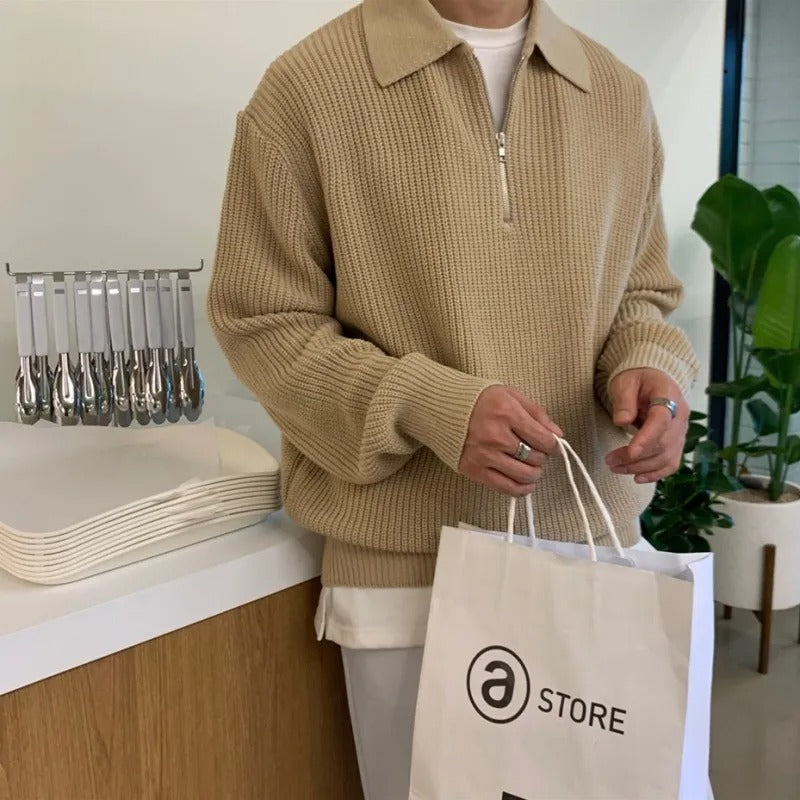 LucaFerraro Clint Halfzip sweater