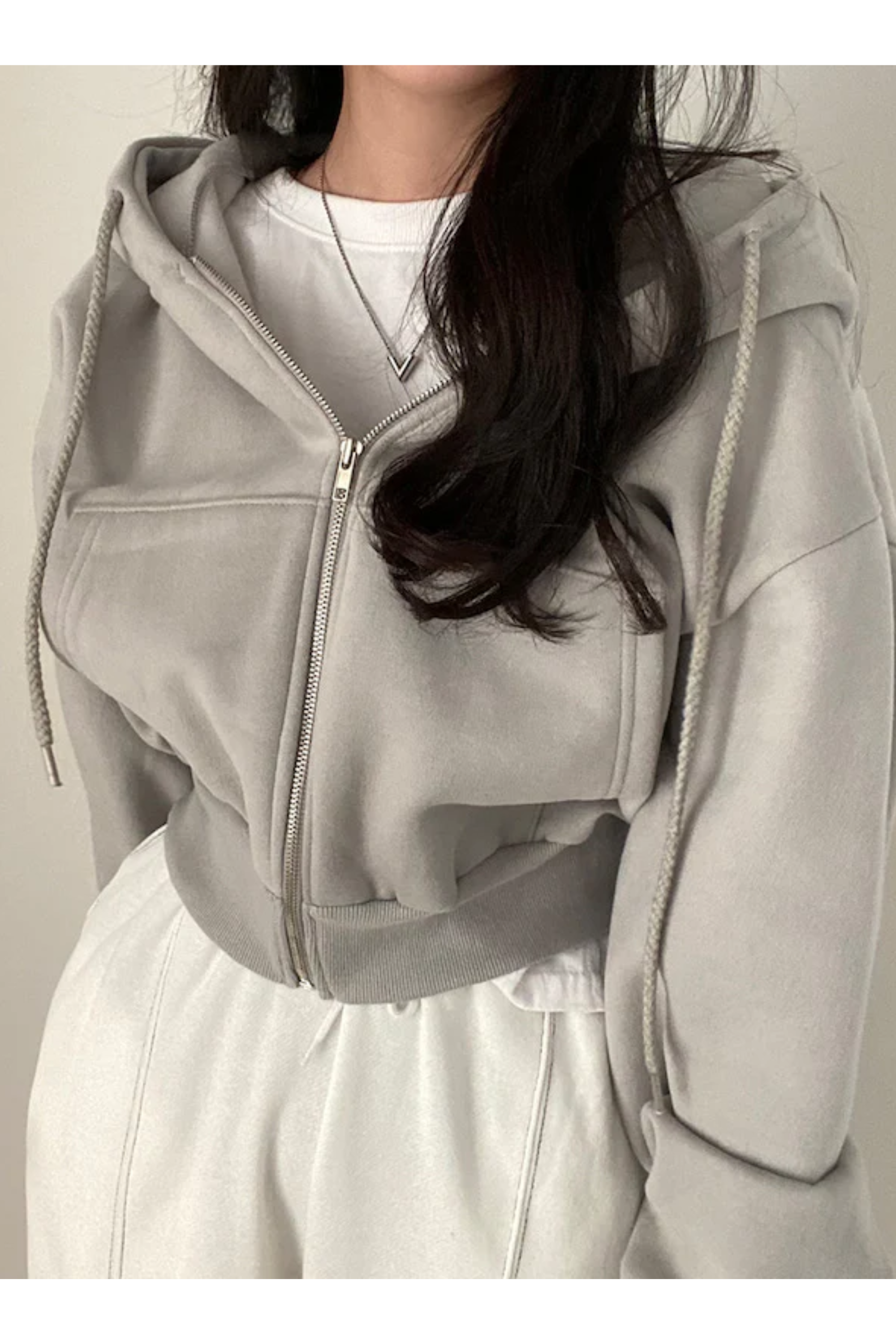 PaoloVerdi Casual Oversized Sweatshirt Grå Til Damer