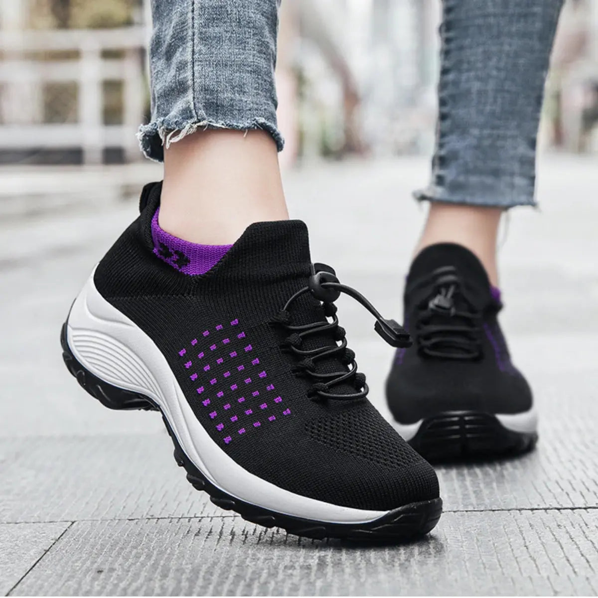 ComfortFlex | Strikkede pude-sko Luxia