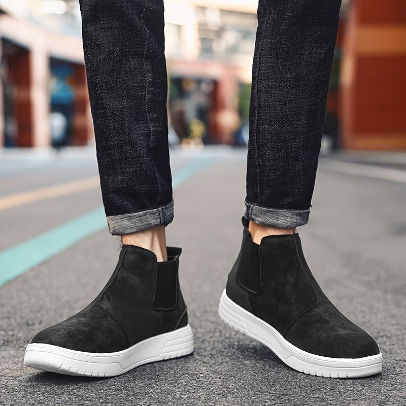 Lorenzo – Højskaftede Chelsea Boots til Mænd i Ruskind