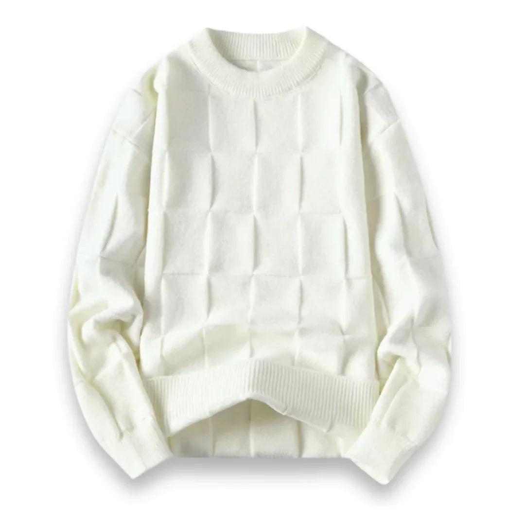 Alessandro – Herresweater med Klassisk Ternemønster