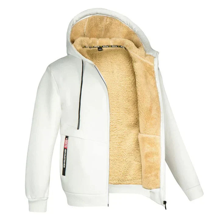 Lorenzo – Fleeceforet Zip Hoodie til Mænd