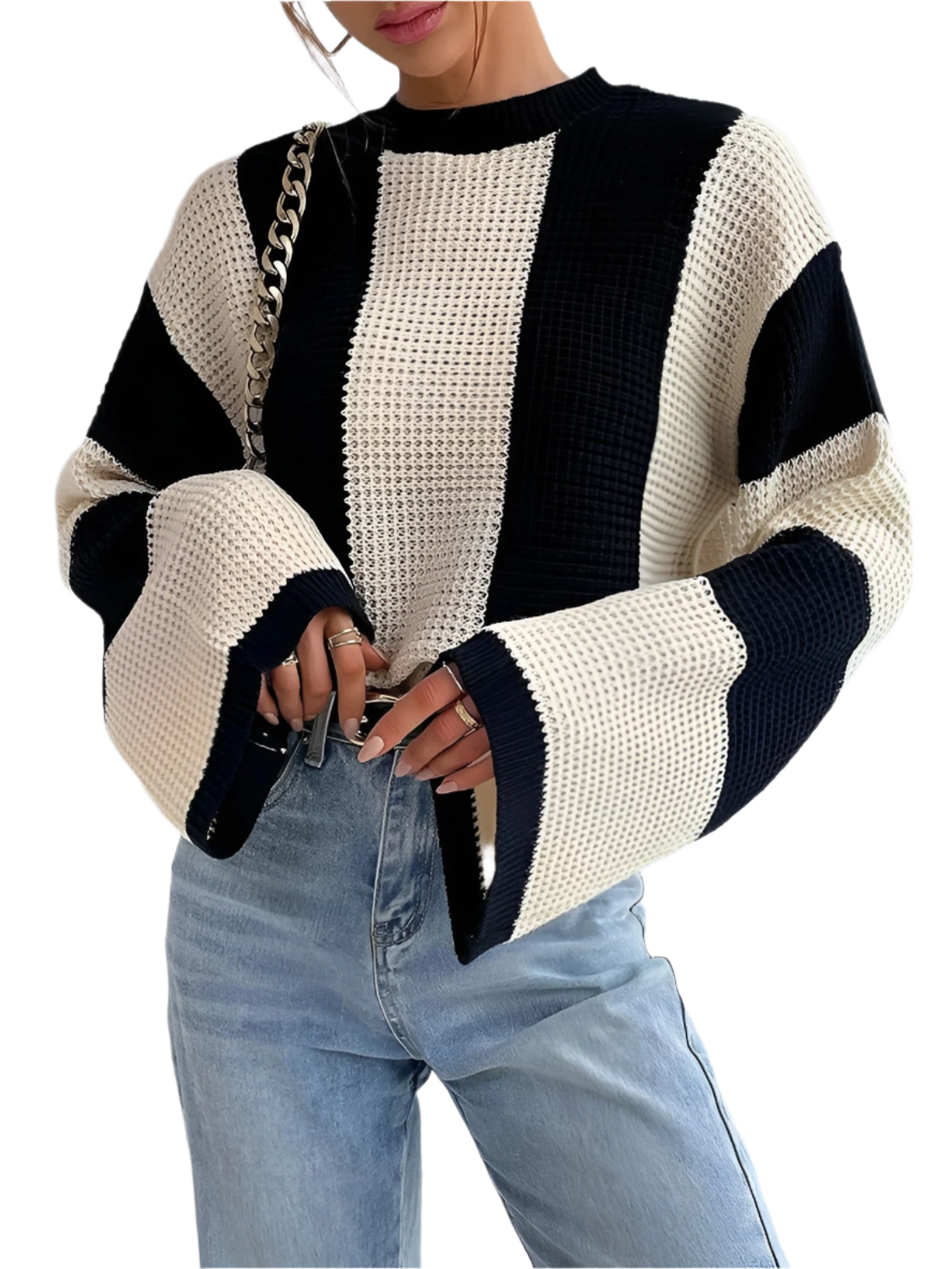 Vivienne – Oversize Luksusstrik til Kvinder