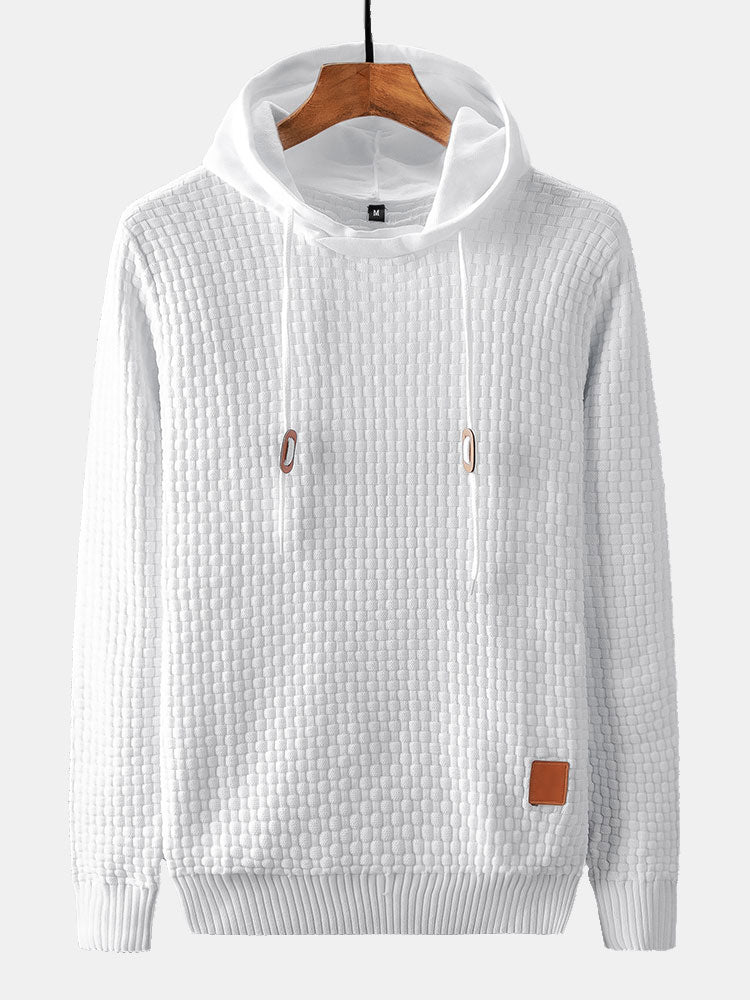 EttoreFilo strikket hættetrøje til mænd