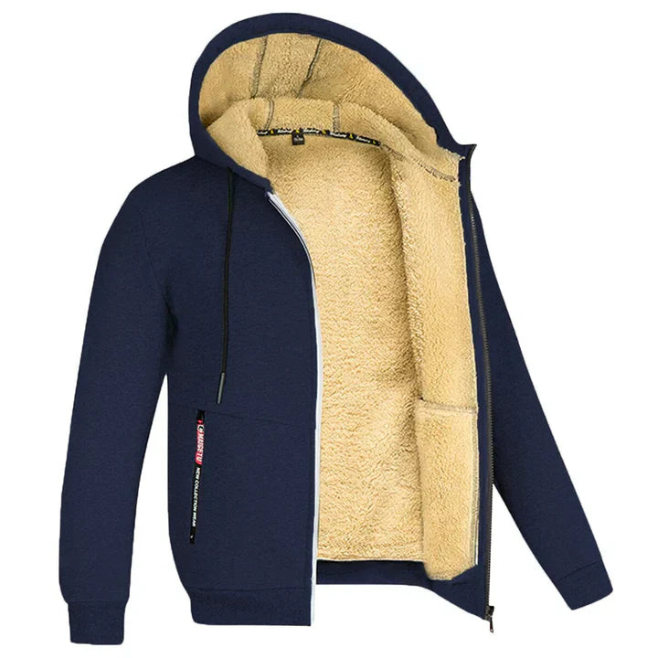 Lorenzo – Fleeceforet Zip Hoodie til Mænd