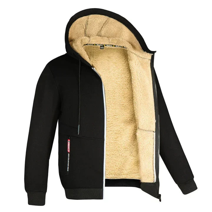 Lorenzo – Fleeceforet Zip Hoodie til Mænd