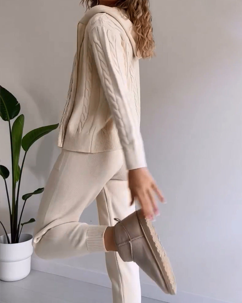 DanteLucchini Jacquard Todelt Sæt til kvinder