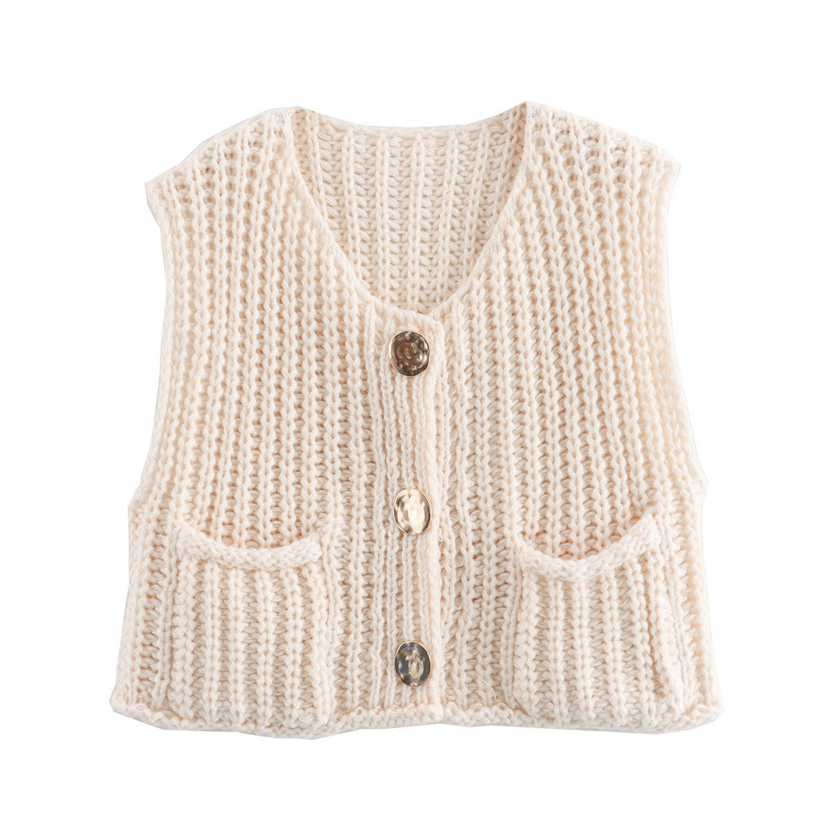 NicolaFerzetti Strikket Cropped Vest til kvinder