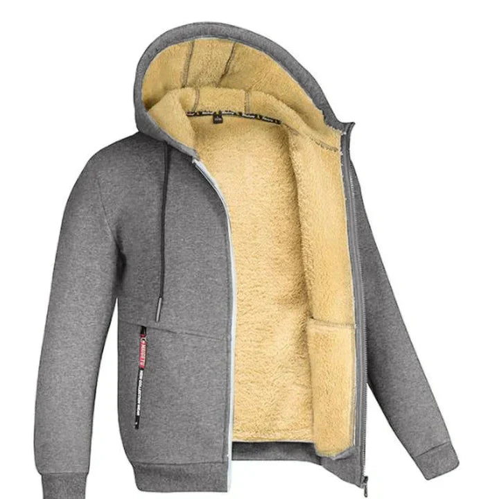 Lorenzo – Fleeceforet Zip Hoodie til Mænd