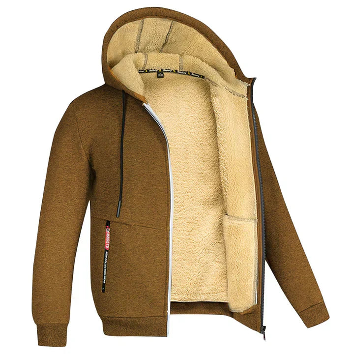 Lorenzo – Fleeceforet Zip Hoodie til Mænd