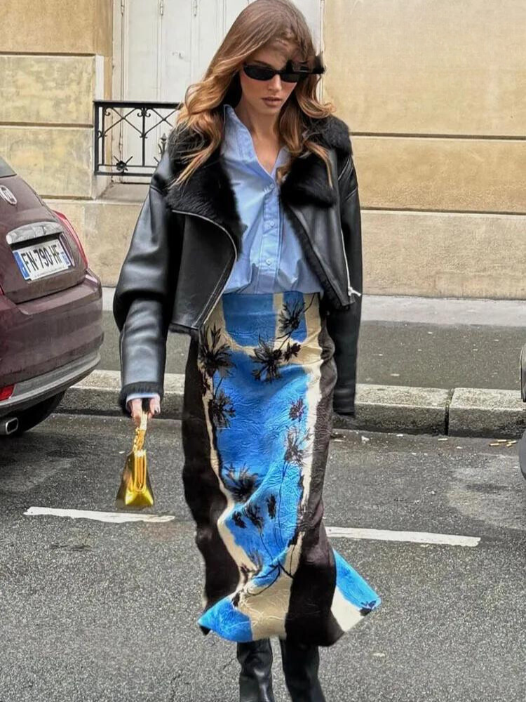 LunaFerretti Glamorous Lang Midi Nederdel Til Kvinder