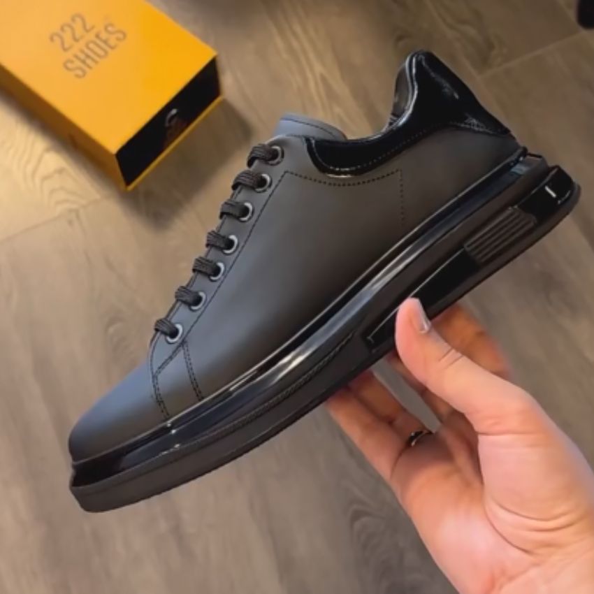 Lorenzo – Stilrene Sorte Herresneakers