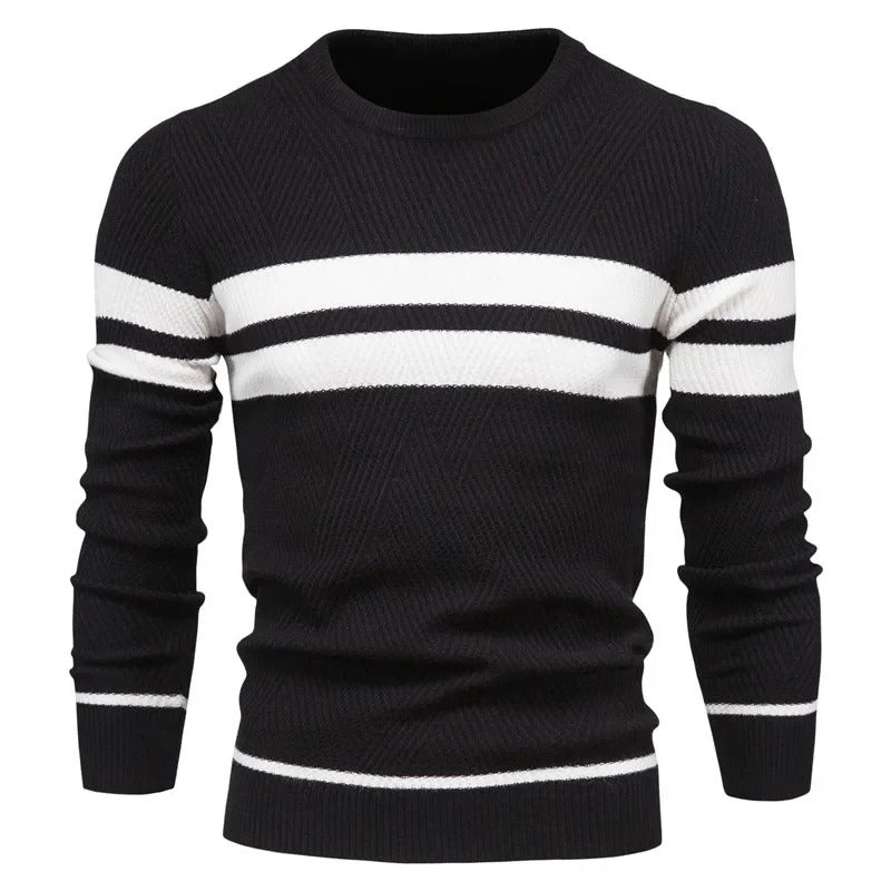 Luca – Slim-Fit Striktrøje til Mænd