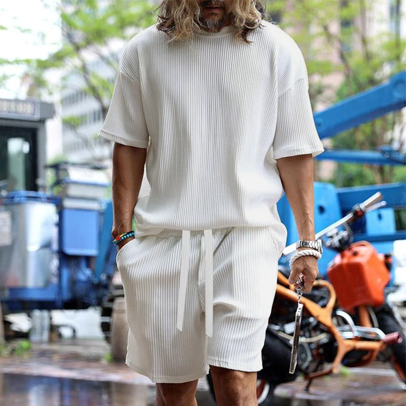 Luca – Let Sommersæt til Mænd med Striber