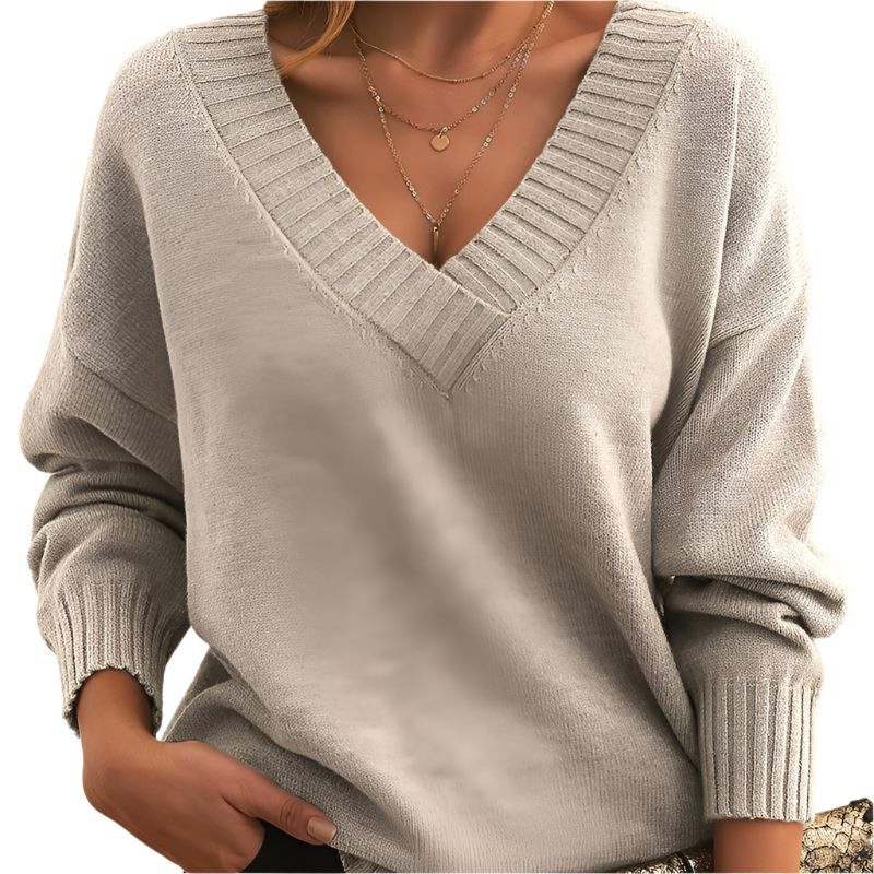 Isabella – Dame Striktrøje med Cashmere-Følelse til Vinteren
