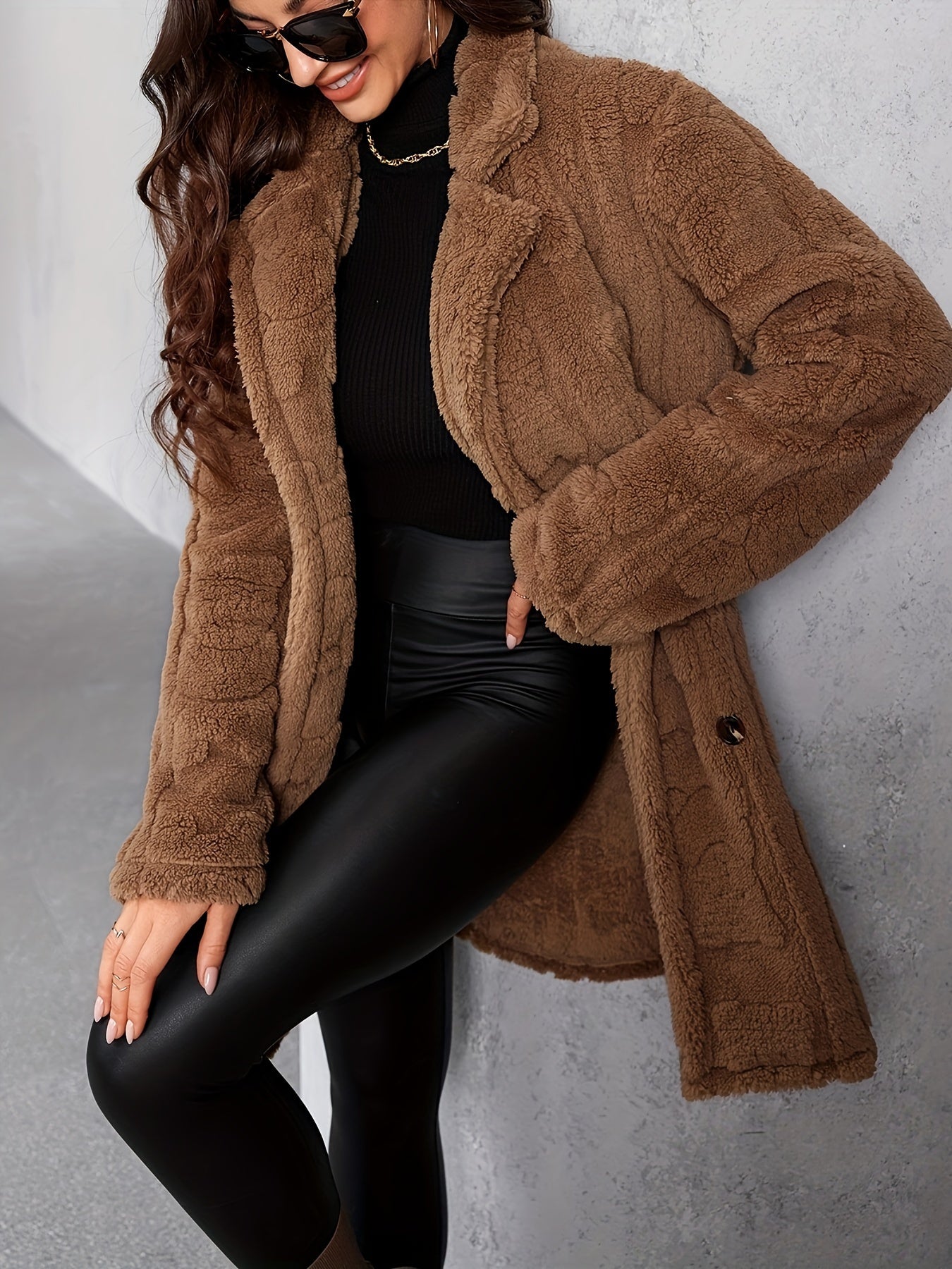 Giulia – Elegant Dame Brun Pelsjakke