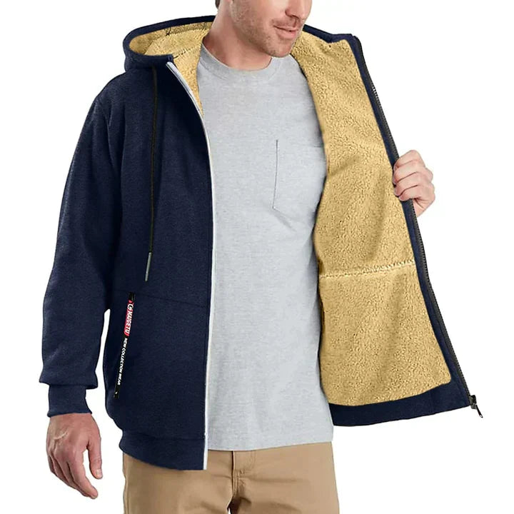 Lorenzo – Fleeceforet Zip Hoodie til Mænd