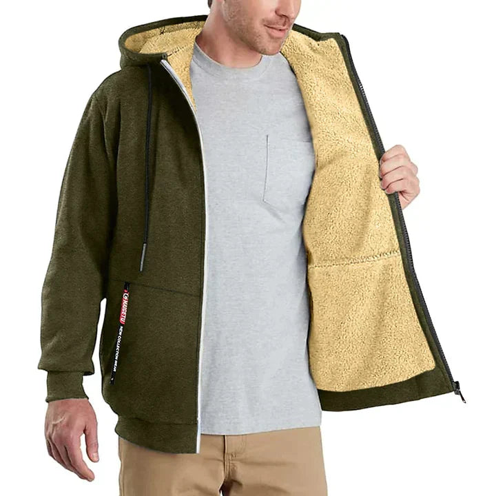 Lorenzo – Fleeceforet Zip Hoodie til Mænd