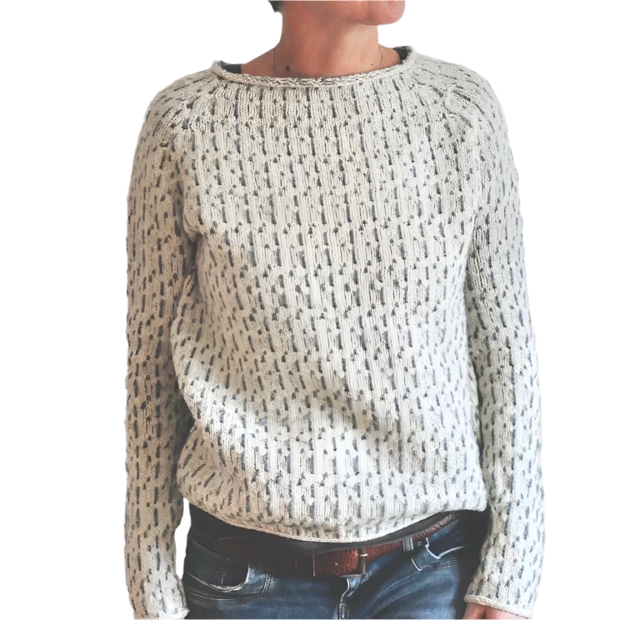 Bellanza – Lysegrå Damebluse med Bådhals