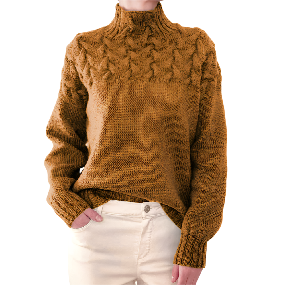 Elena – Varm Strikket Dame Rullekrave