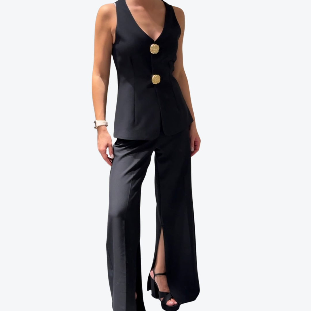 Isabella – Skræddersyet Dame Sæt med Vest og Bukser