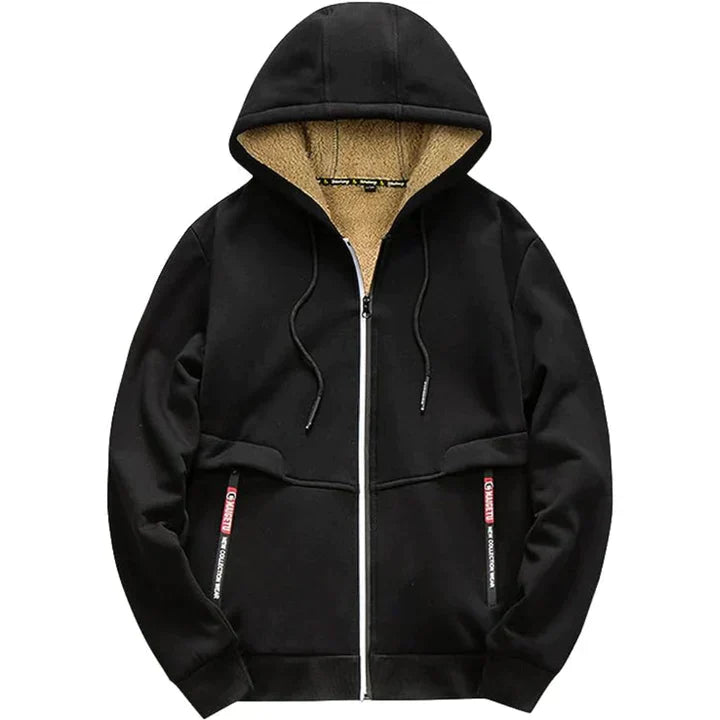 Lorenzo – Fleeceforet Zip Hoodie til Mænd