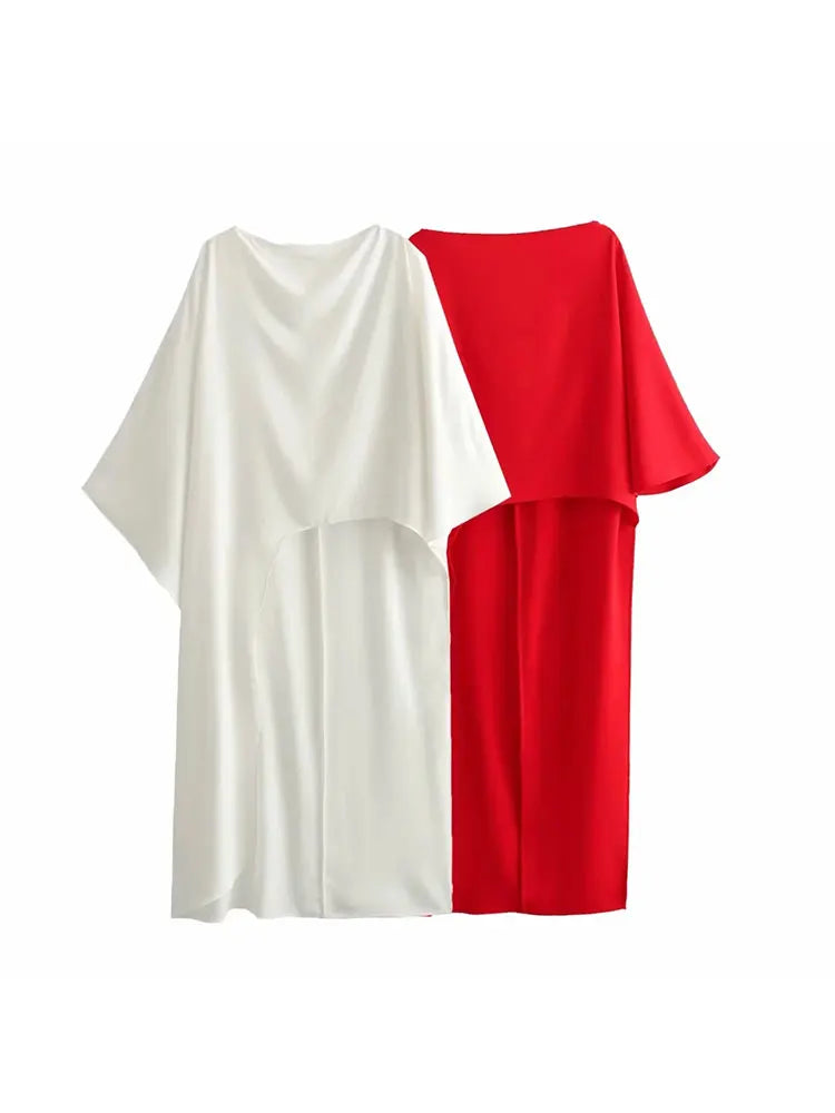 LucaFerrelli Long Cape Bluse til kvinder