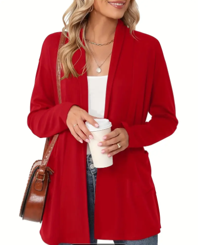 Elena – Klassisk Strikket Dame Cardigan