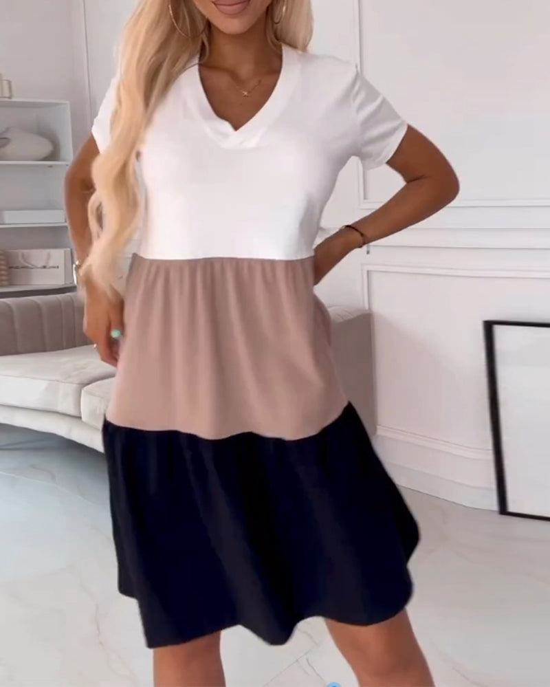 Isabella – Damekjole i Farveblokdesign til Sommerbrug