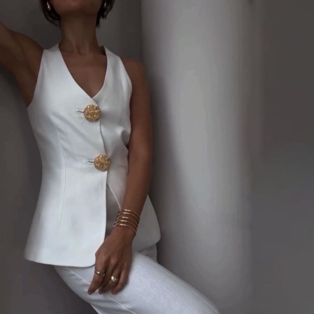 Isabella – Skræddersyet Dame Sæt med Vest og Bukser