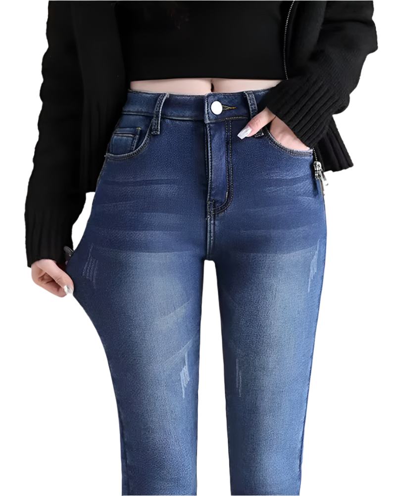 Lucia – Vinterforede Jeans til Kvinder
