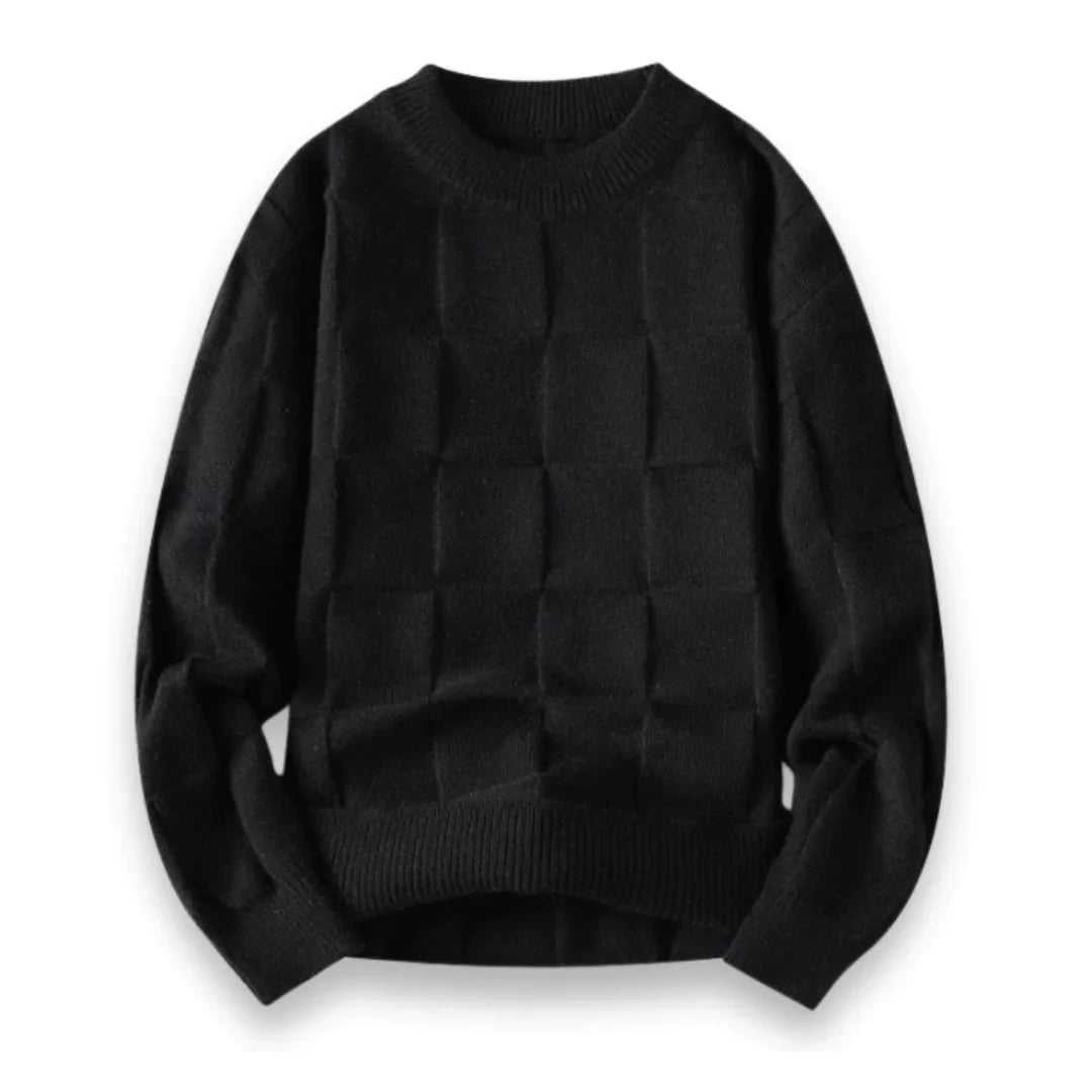 Alessandro – Herresweater med Klassisk Ternemønster