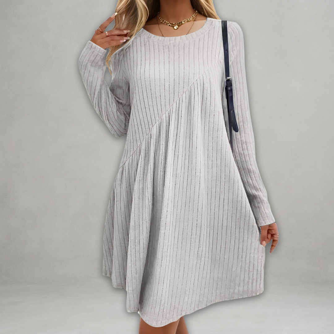 Sofia – Blød Midi Kjole til Kvinder