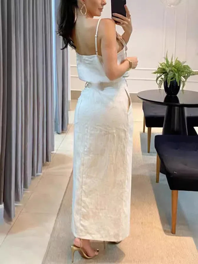 Isabella – Kvinders Sommer-Tosæt med Firkantet Udskæring