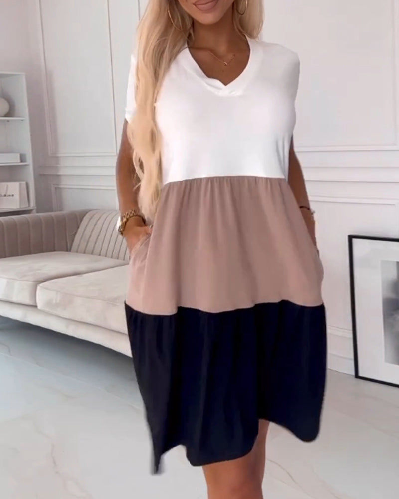 Isabella – Damekjole i Farveblokdesign til Sommerbrug