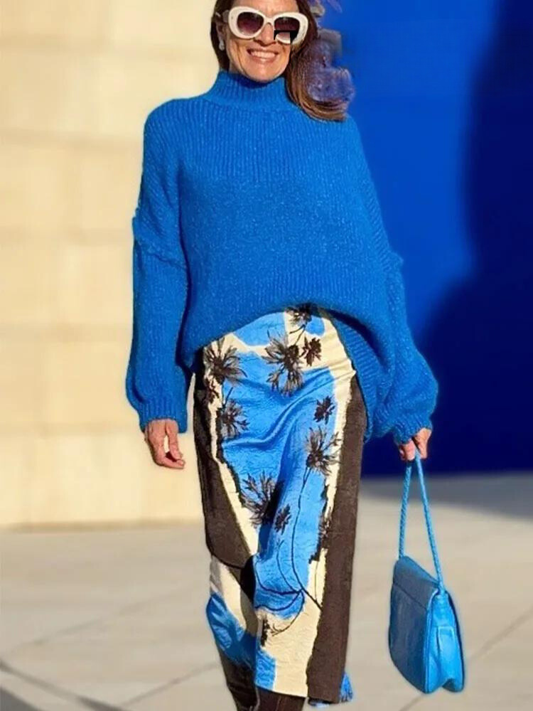 LunaFerretti Glamorous Lang Midi Nederdel Til Kvinder